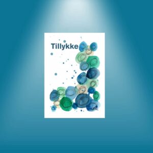 Blå roser tillykke kort