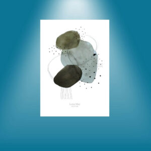 Mørkegrøn Ellipse postkort