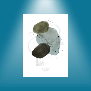 Mørkegrøn Ellipse - Plakat